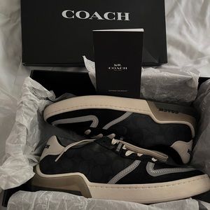 Coach CitySole Signature Logo Print Lace-Up Court Sneakers
